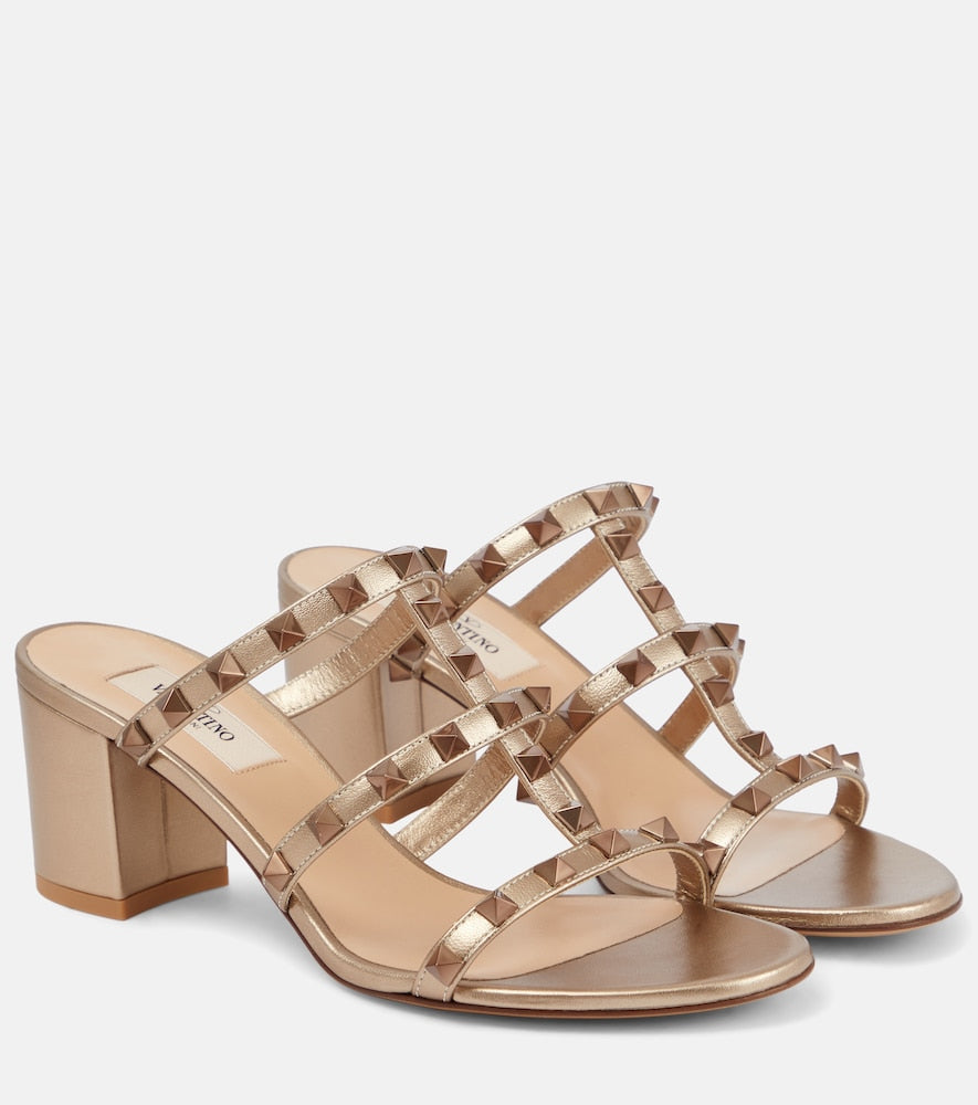 Valentino Garavani Valentino Garavani Rockstud leather sandals - Valentino Garavani Valentino Garavani Rockstud 皮革凉鞋