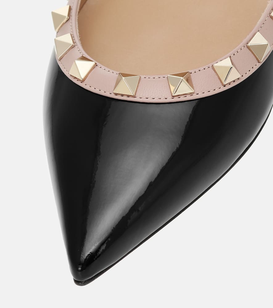 Valentino Garavani Valentino Garavani Rockstud patent leather ballet flats