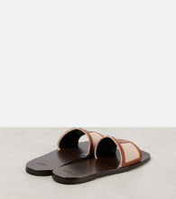 Valentino Garavani Viva Superstar leather-trimmed slides