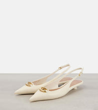 Valentino Garavani Vlogo embellished leather ballet flats