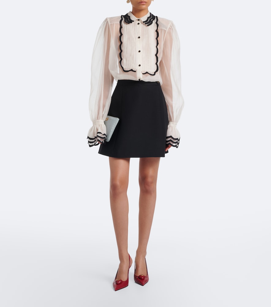 Red Valentino Garavani Coeur Royal leather slingback pumps - High-Heel Pumps