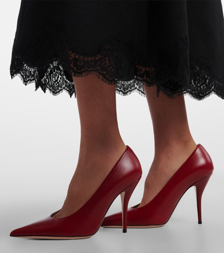 Valentino Garavani Cuttie leather pumps - Red High-Heel Pumps