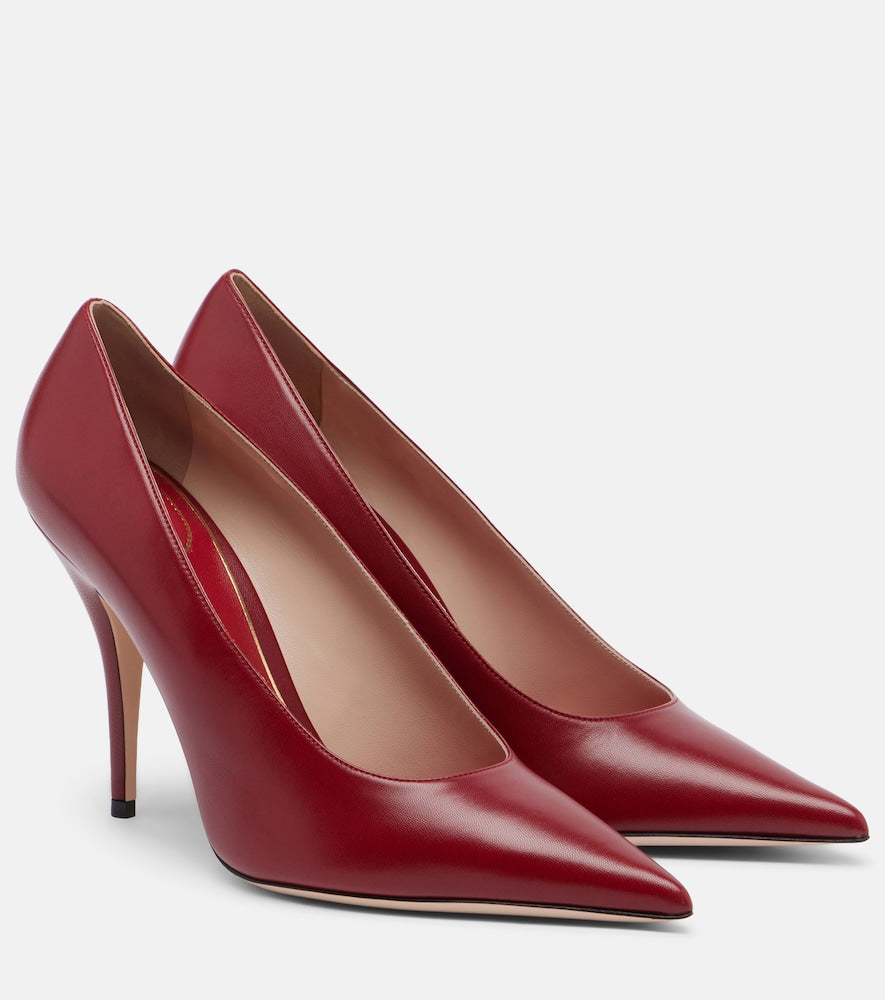 Valentino Garavani Cuttie leather pumps - Red High-Heel Pumps