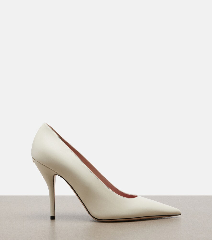 Valentino Garavani Cuttie leather pumps - White High-Heel Pumps