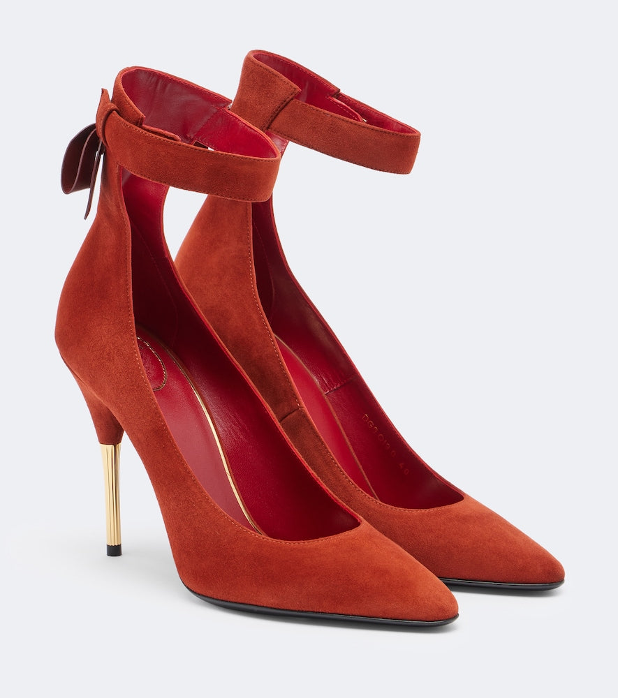 Valentino Garavani Fatale suede pumps (Red) - High-Heel Pumps