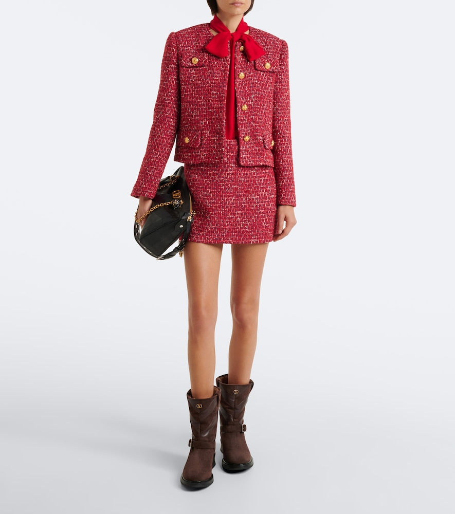 Brown Valentino Garavani Rayons suede ankle boots - Flat Boots