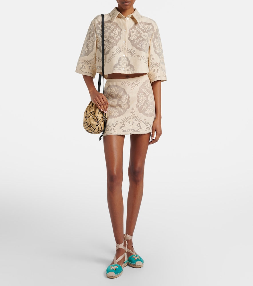 Valentino Garavani Resort suede espadrilles (Blue) - Flat Espadrilles