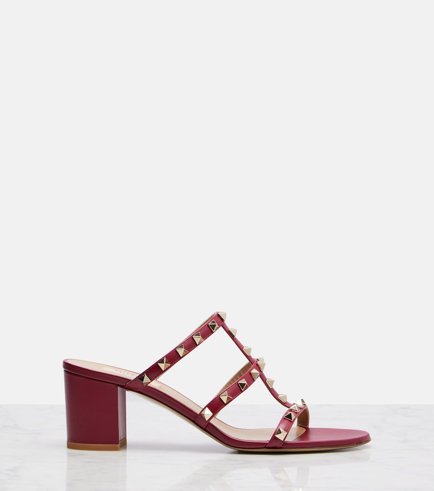 Valentino Garavani Rockstud 70 studded leather sandals in Brown - Heeled Sandals