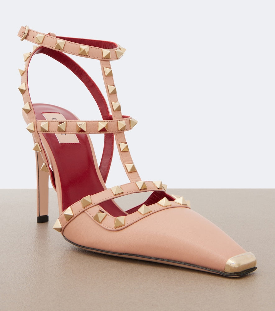 Valentino Garavani Rockstud leather pumps in Pink - High-Heel Pumps
