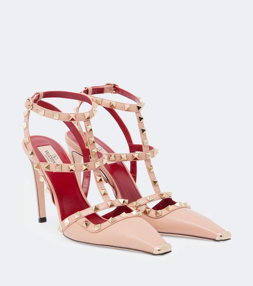 Valentino Garavani Rockstud leather pumps in Pink - High-Heel Pumps