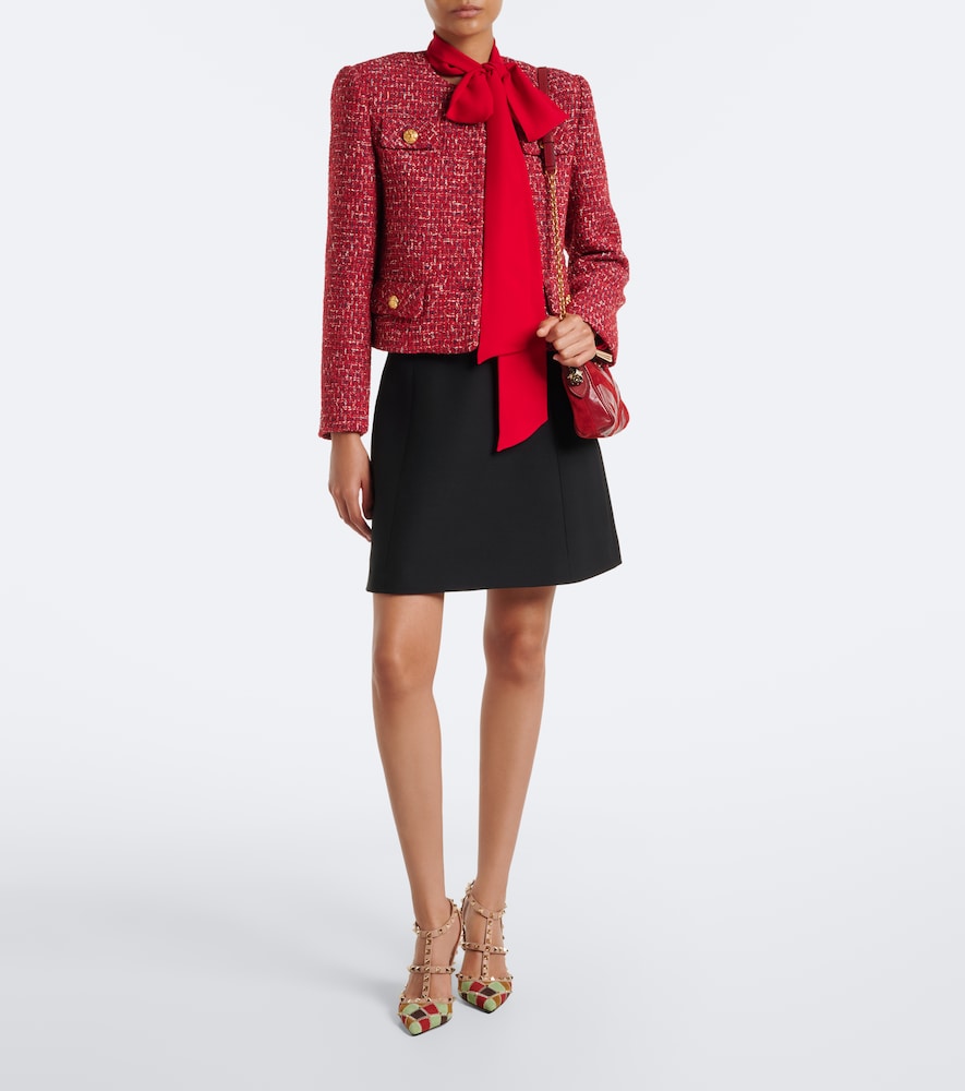 Valentino Garavani Rockstud patchwork suede and leather pumps - Multicoloured High Heels