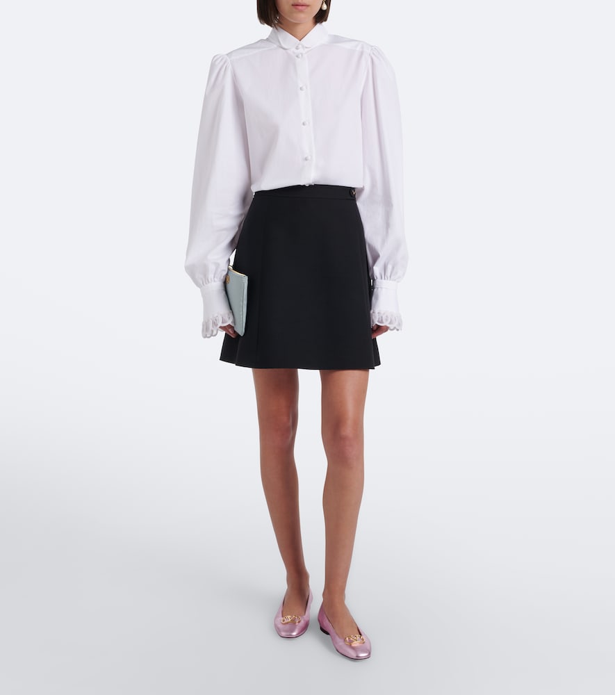 Pink Valentino Garavani VLogo metallic leather ballet flats - Ballerina Flats