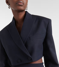 Valentino Giacca Cr√É¬™pe Couture cropped blazer