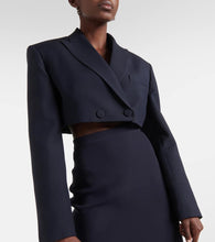 Valentino Giacca Cr√É¬™pe Couture cropped blazer