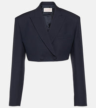 Valentino Giacca Cr√É¬™pe Couture cropped blazer