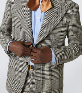 Valentino Houndstooth virgin wool blazer