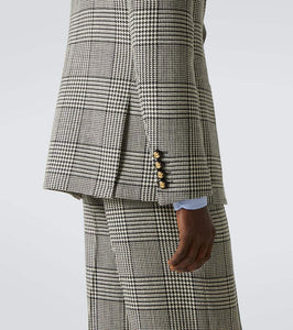 Valentino Houndstooth virgin wool blazer