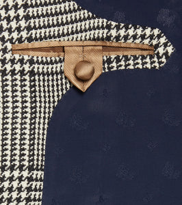 Valentino Houndstooth virgin wool blazer