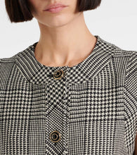 Valentino Houndstooth virgin wool midi dress