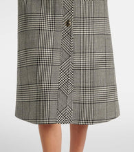 Valentino Houndstooth virgin wool midi dress