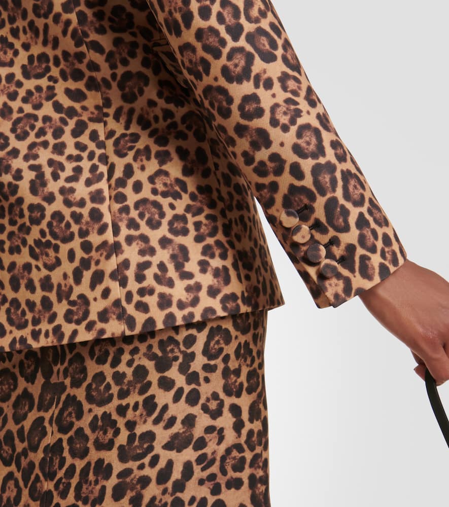 Valentino Leopard-print Cr√É¬™pe Couture blazer