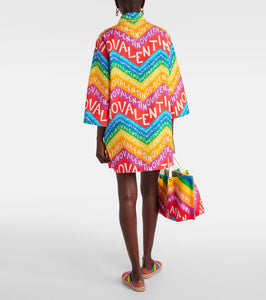 Valentino Logo cotton shirt dress
