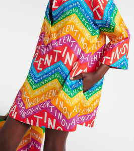 Valentino Logo cotton shirt dress