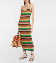 Valentino Lurex√Ç¬Æ striped midi dress