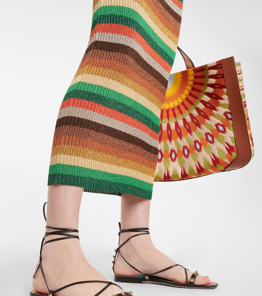 Valentino Lurex√Ç¬Æ striped midi dress