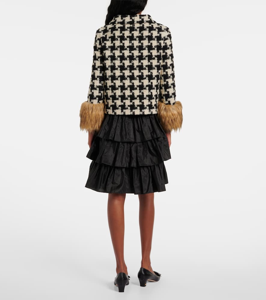 Valentino Macro Pied De Poule tweed jacket
