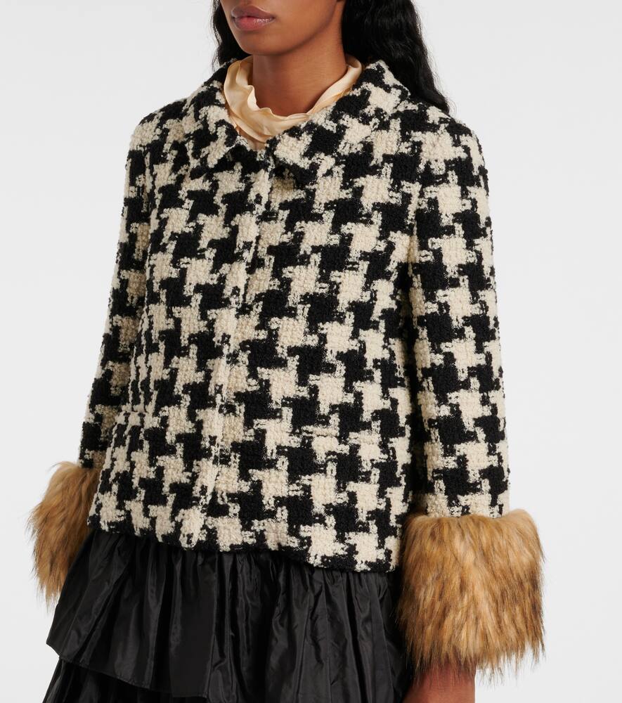 Valentino Macro Pied De Poule tweed jacket