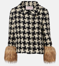 Valentino Macro Pied De Poule tweed jacket