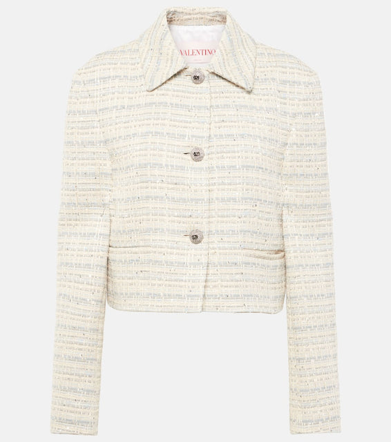 Valentino Mossi cotton-blend jacket