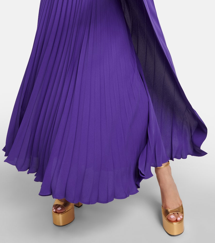 Valentino Pleated silk gown