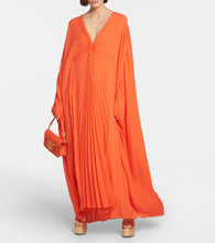 Valentino Pleated silk midi dress