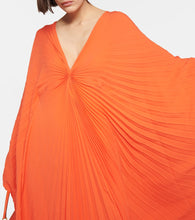 Valentino Pleated silk midi dress