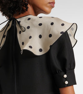 Valentino Polka dot silk minidress