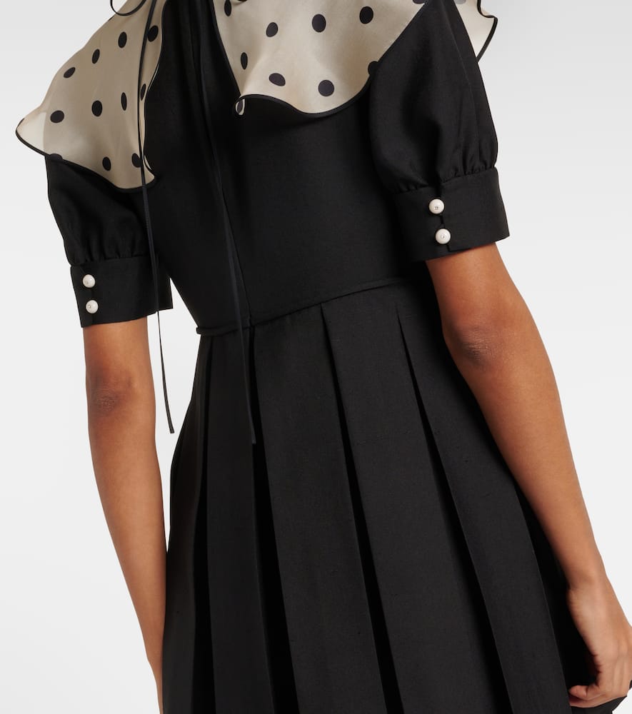 Valentino Polka dot silk minidress