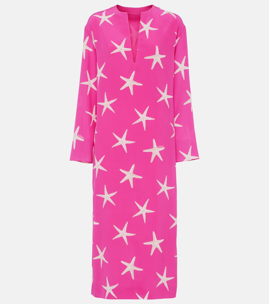 Valentino Printed silk kaftan. 华伦天奴印花真丝长袍