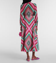 Valentino Rhombus 75 cotton poplin maxi skirt