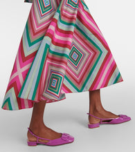 Valentino Rhombus 75 cotton poplin maxi skirt