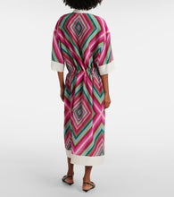 Valentino Rhombus 75 silk shirt dress