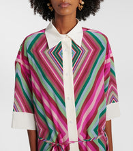 Valentino Rhombus 75 silk shirt dress