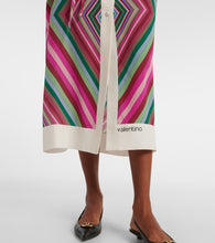 Valentino Rhombus 75 silk shirt dress