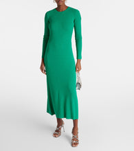 Valentino Ribbed-knit silk boucl√É¬© midi dress