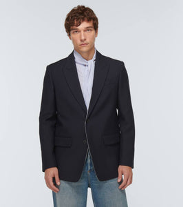 Valentino Single-breasted wool and silk blazer