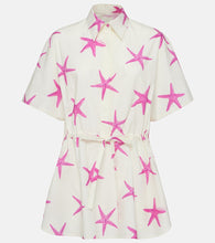 Valentino Starfish cotton poplin minidress. Valentino 海星棉府绸迷你连衣裙