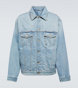 Valentino Studded cotton denim jacket