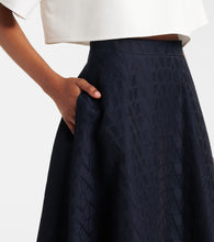 Valentino Toile Iconographe Crepe Couture midi skirt