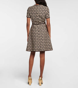 Valentino Toile Iconographe jacquard minidress
